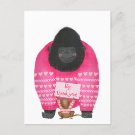 Cartão postal de 'grande agradecimento' do gorila 