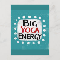 Cartão postal de grande energia de yoga