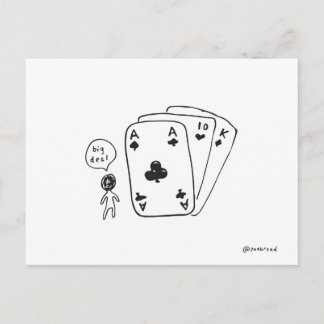 cartão postal de grande porte