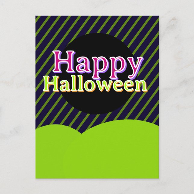 Cartão postal de Halloween (Frente)
