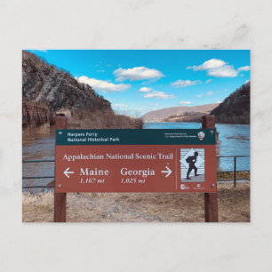 Cartão postal de Harpers Ferry Appalachian