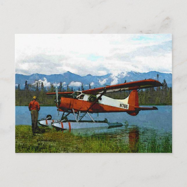 Cartão Postal De Havilland Beaver Floatplane (Frente)
