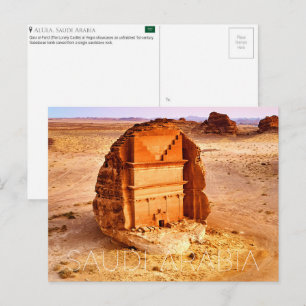 Cartão Postal de Hegra, Al Ula, Arábia Saudita