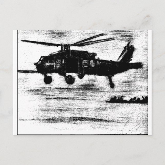 Cartão postal de helicóptero (Frente)