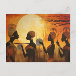 Cartão postal de herança africana