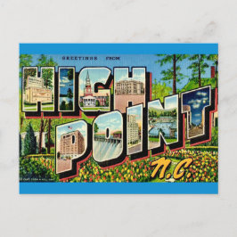 Cartão postal de High Point Carolina do Norte