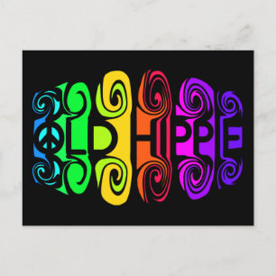 Cartão postal de HIPPIE ANTIGO, personalizar