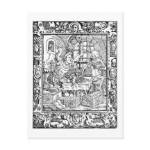 Cartão postal de história de alquimia