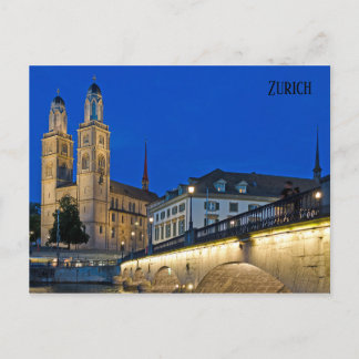 Cartão postal de Hora Azul Zurique
