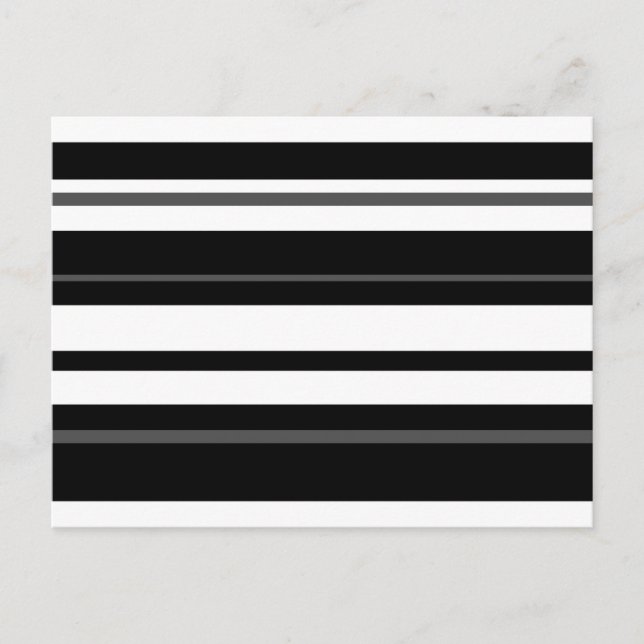 Cartão postal de Humbug Stripe longo (Frente)