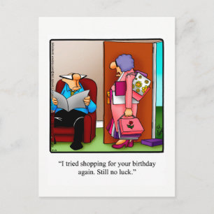 Cartão postal de humor de aniversário engraçado