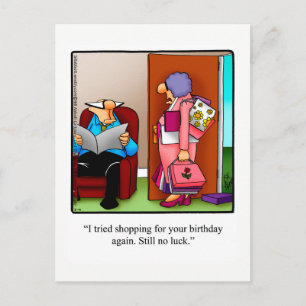Cartão postal de humor de aniversário engraçado