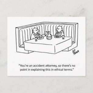 Cartão postal de humor de negócios "Percenters"