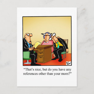 Cartão Postal de Humor Divertido do Escritório