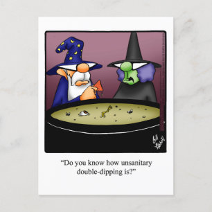 Cartão postal de humor engraçado de Halloween