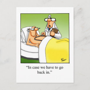 Cartão postal de humor engraçado para melhoras