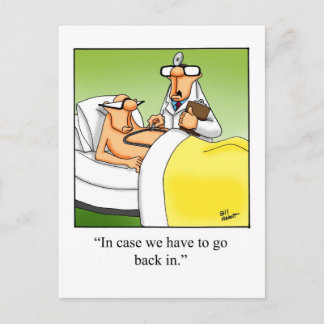 Cartão postal de humor engraçado para melhoras