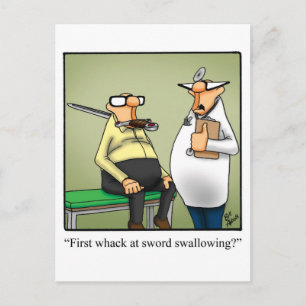 Cartão postal de humor engraçado para melhoras