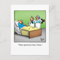 Cartão Postal de Humor para Melhoras Hilariante