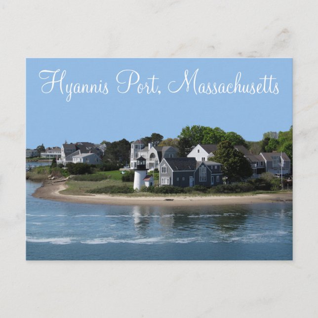 Cartão postal de Hyannis Port Massachusetts, Cabo  (Frente)