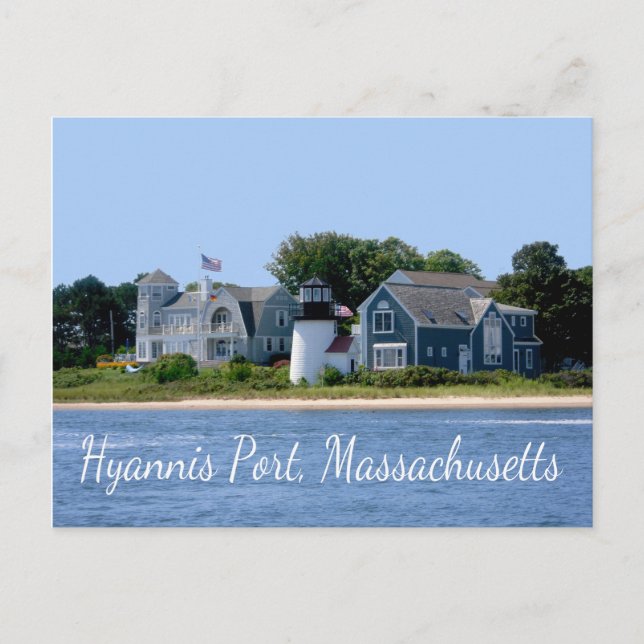 Cartão postal de Hyannis Port Massachusetts, Cabo  (Frente)