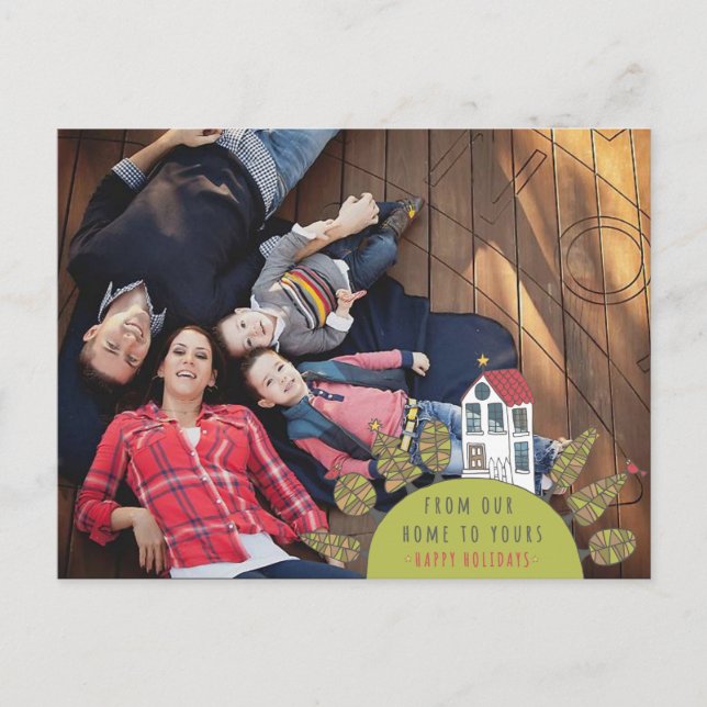 Cartão postal de ilustração da Casa Natal (Frente)