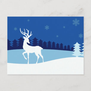 Cartão postal de ilustração de Reindeer