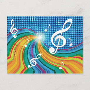Cartão postal de Ilustração Musical