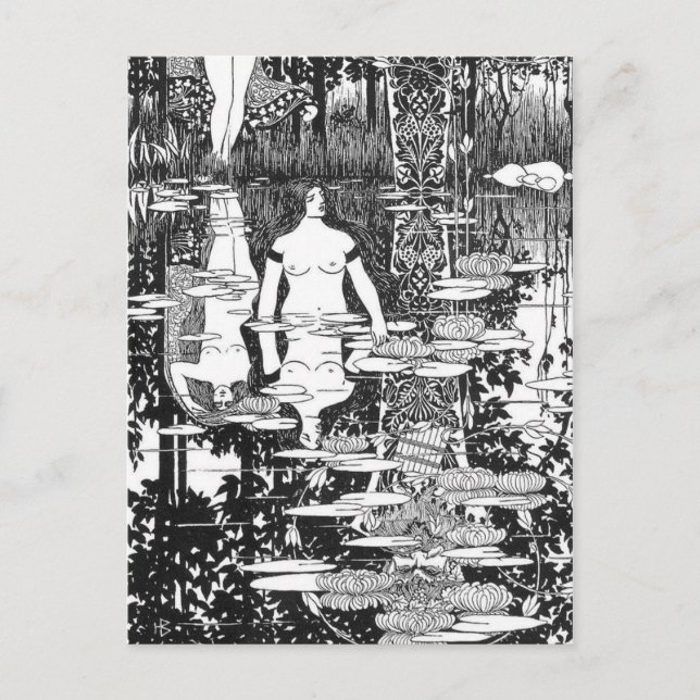 Cartão postal de ilustração vintage (Frente)