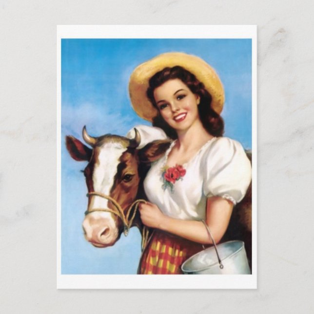 Cartão postal de ilustração vintage (Frente)