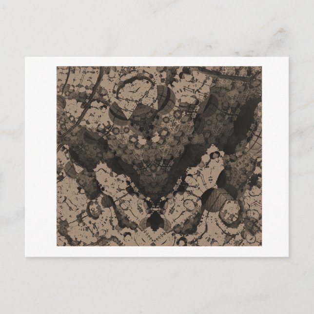 Cartão postal de imagem Fractal 3D (Frente)