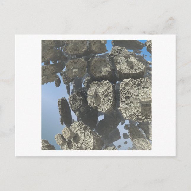 Cartão postal de imagem Fractal 3D (Frente)