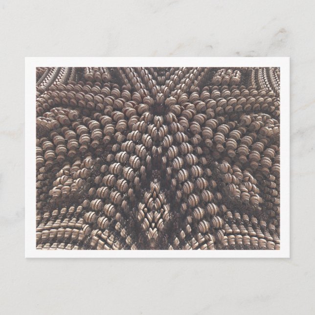 Cartão postal de imagem Fractal 3D (Frente)