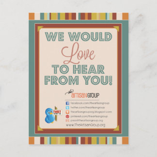 Cartão postal de Impressão TAG