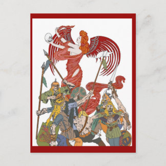 Cartão postal de incêndio Valkyrie