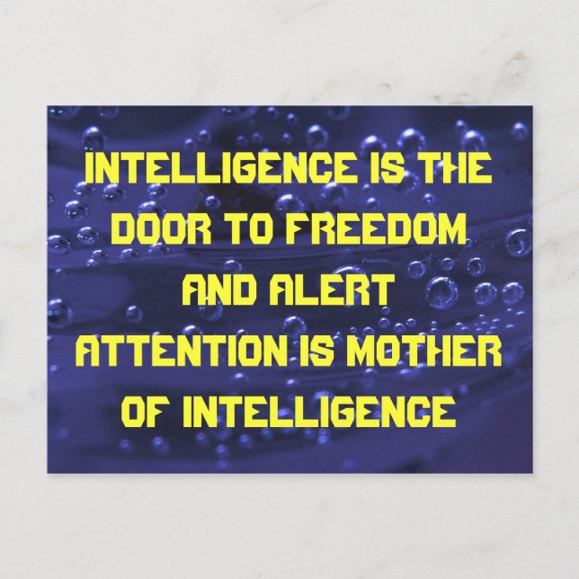 cartão postal de inteligência (Frente)