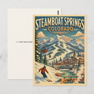 Cartão postal de inverno de Steamboat Springs