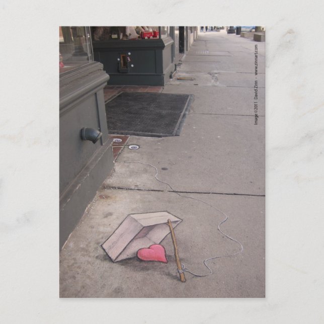 cartão postal de isca cardíaca (Frente)