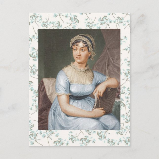 Cartão Postal de Jane Austen (1775-1817); (Frente)