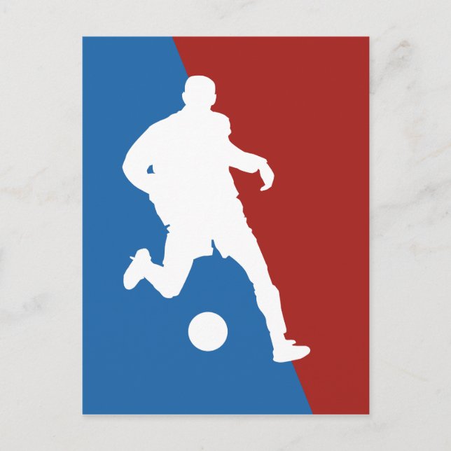 Cartão postal de jogador de futebol (Frente)