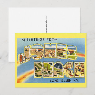 Cartão postal de Jones Beach Long Island