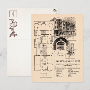 Cartão postal de jornal vintage de H. H. Holmes