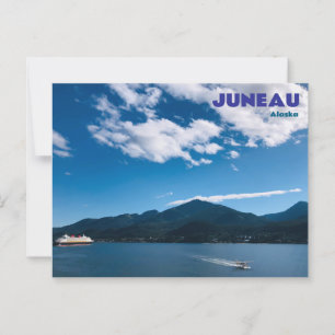 Cartão postal de Juneau Alasca com hidroavião de c