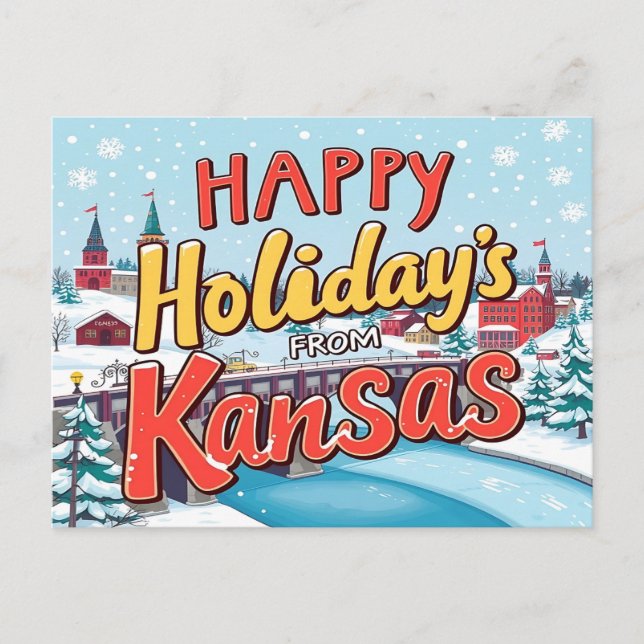 Cartão postal de KANSAS (Frente)