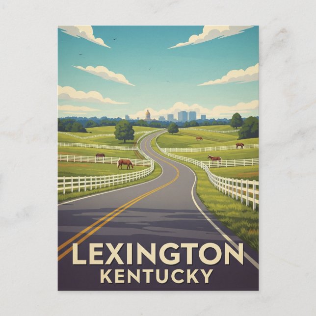 Cartão postal de Kentucky (Frente)