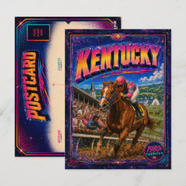 Cartão postal de Kentucky dos anos 80 Retro