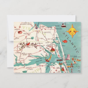 Cartão Postal de Kitty Hawk Outer Banks