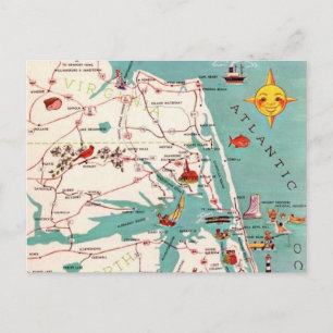 Cartão Postal de Kitty Hawk Outer Banks