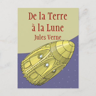 Cartão Postal De la Terre à la Lune - Jules Verne