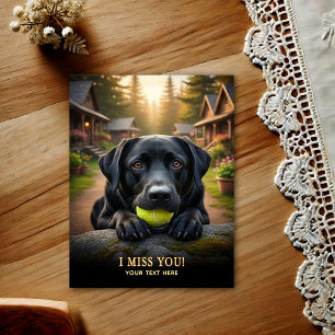 Cartão Postal de Labrador Retriever Eu Sinto Sua F